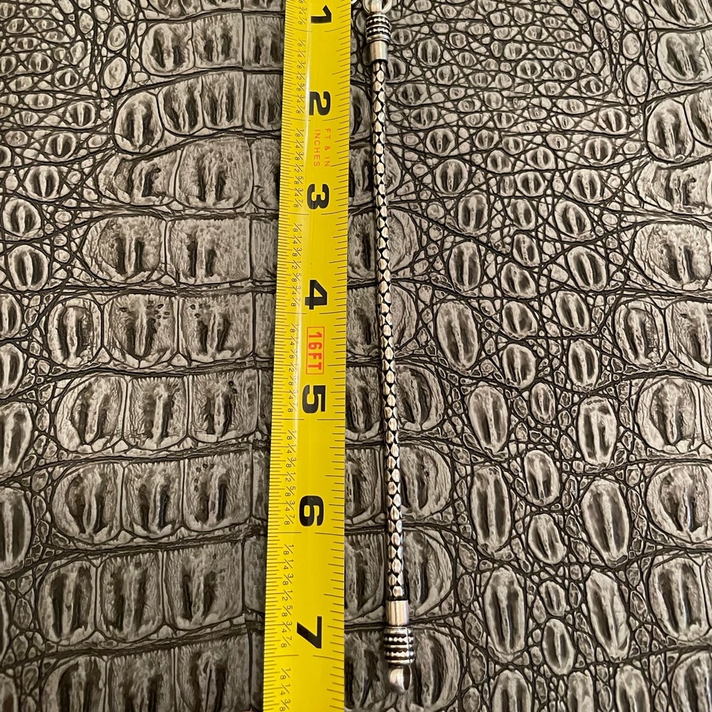 Solid Sterling Silver Boho Bracelet - image 2